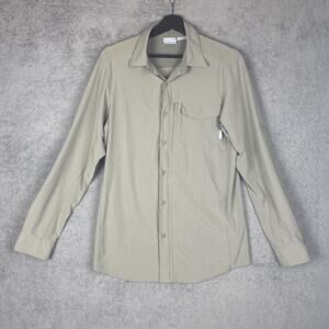 Columbia Shirt Mens Small Omni-Shield Long Sleeve Stretch Performance Hiking